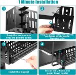Space Saving BBQ Accessories Storage Metal Outdoor Grill Caddy with Non-folding