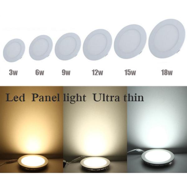 Ultra Thin Round LED Downlight , Recyclable 15W LED Drop Ceiling Lights