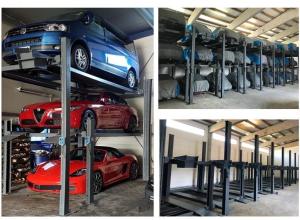 China Hydraulic Multilayer Parking System 4 Columns 4 Floors Elevator Car Lift wholesale