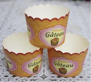 China Elegant design kraft paper baking muffin cup，Muffin cupcake liners wholesale