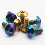 Custom Colorful Umbrella Head Torx Drive Titanium Alloy Motorcycle Screw with