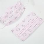 Pink Face Mask Earloop 3 Ply Disposable Dust Masks Low Breathing Resistance