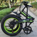 S9F Folding Fat Tire Electric Bike LCD Digital Display USB Charging Port