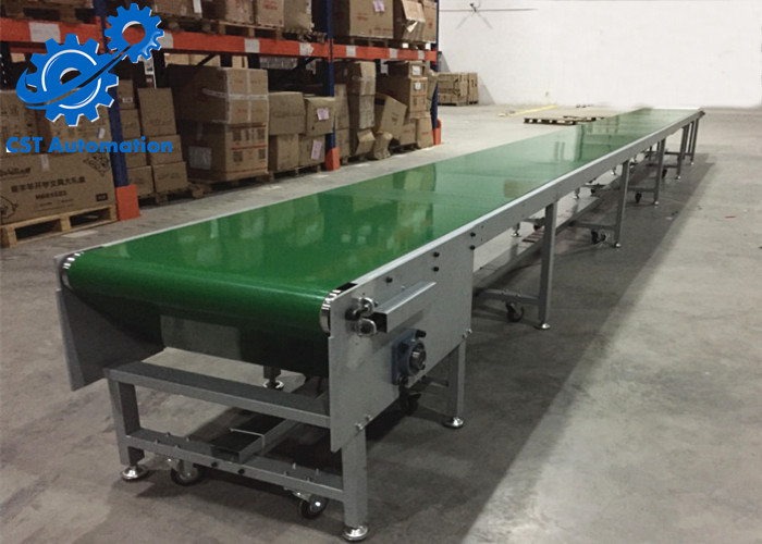 Carbon Steel Automated Conveyor Systems , PVC Belt Roller Conveyor Systems