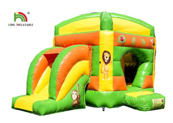 Kids Sport Lion Combo 4.2 x 4.7m Inflatable Jumping Bouncer With Slide Logo