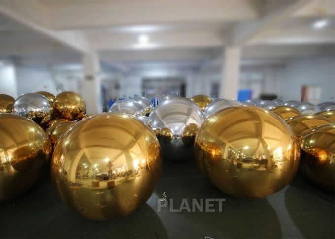 Custom Inflatable Decoration Mirror Ball Logo printing Environmental Friendly