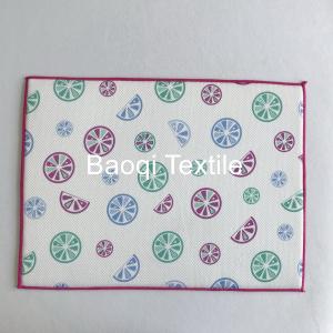 China ECO-friendli super absorbent water microfiber printed kitchen mat customized washable pads wholesale