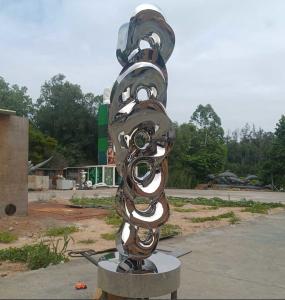 China Stainless Steel Contemporary Garden Statues , Lawn And Garden Ornaments Statues wholesale