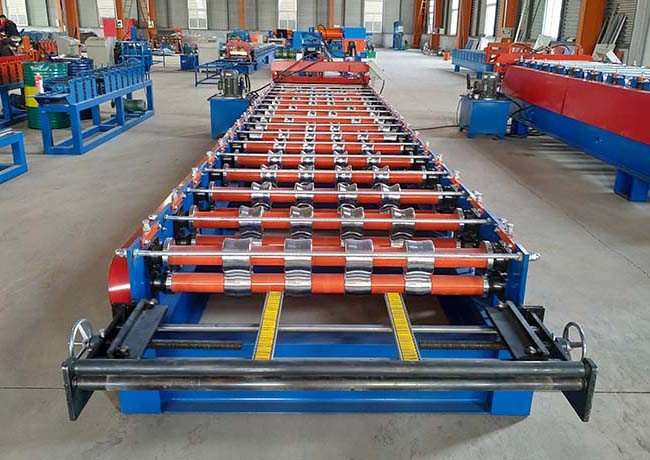 Automatic high quality used color steel sheet metal roll forming machine
