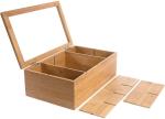 Customized wooden 8-cell storage box Coffee bag tea bag storage box