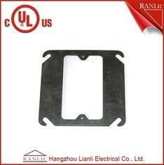 China Metal Conduit Box Steel One Gang Square Electrical Box Cover , E349123 wholesale