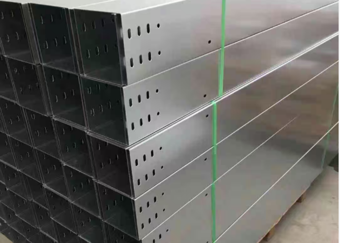 Carbon Metallic Perforated Cable Tray Ventilated 2-36 In Width