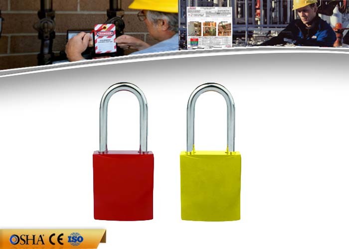 OEM Safety Lockout Padlocks 8 Colors Aluminum Material 142g Weight