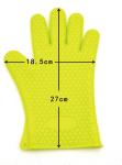 High Temperature Resistant Silicone Oven Gloves With Fingers Fashion Design , 18