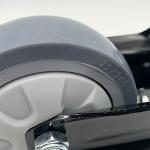 TPR Rubber Caster Wheel Grey 5 Inch Rigid Caster