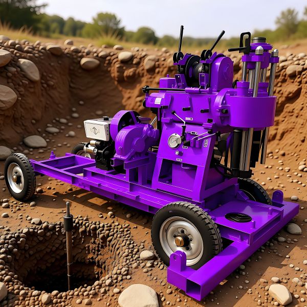 Exploration Core Drilling Rigs Light Weight Mobile Drilling Rig 200m Core Sample Drilling Rig