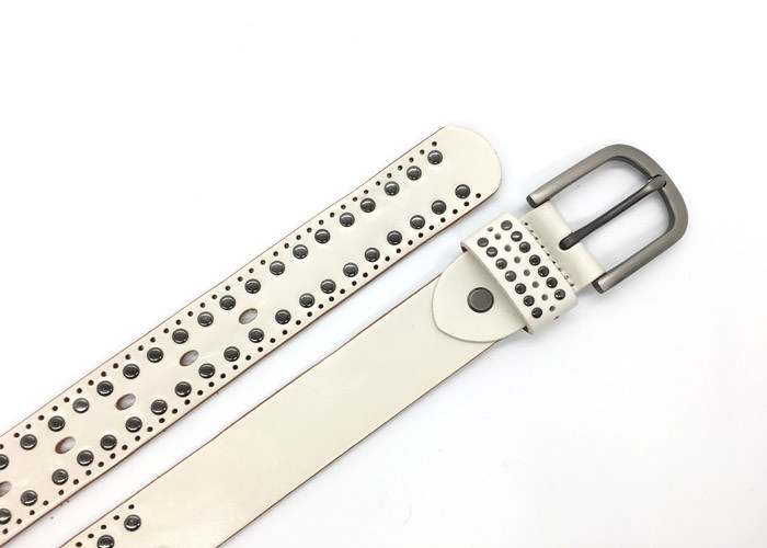 Jeans Rivet Studded Cowhide Women's Fashion Leather Belts