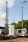 15m lockable pneumatic telescopic mast for mobile antenna tower 300kg payloads-