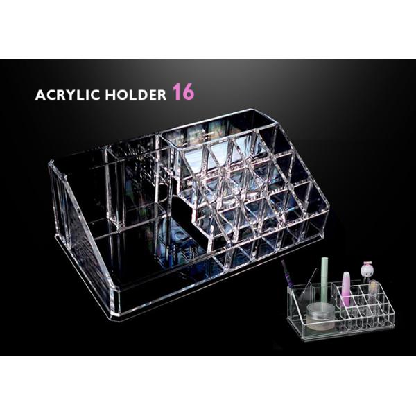 Acrylic Holder Permanent Makeup Display Shelf 16 Storage Box With Private Label