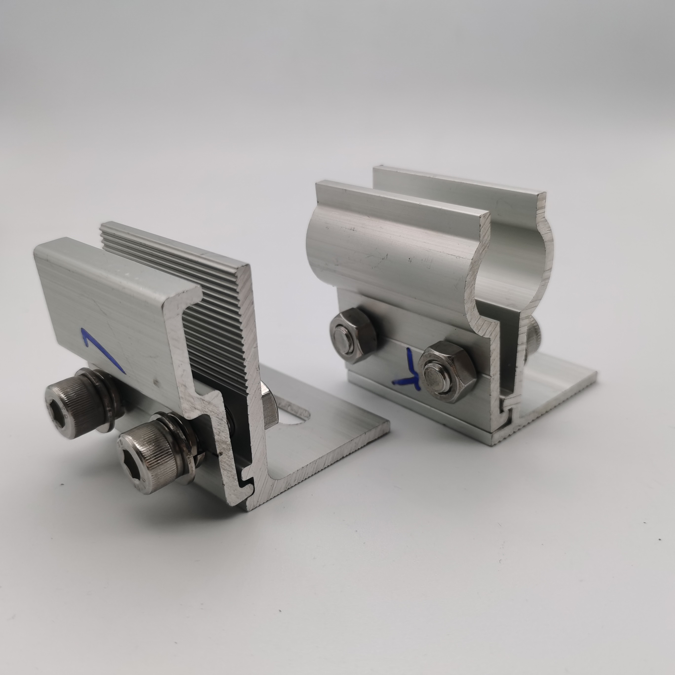 Modern Solar Panel Connector For Photovoltaic Film End Clamp Mid Clamp