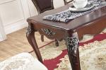 luxury dark color French style wood dining table furniture