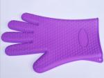 Red Silicone Kitchen Glove Non - Slip Adiabatic For Grill , Protect Hand