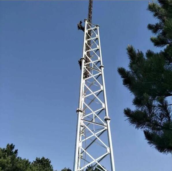 Quality Self Support Tubular Telecom Tower 15 - 60m Height For Signal Transmission for sale