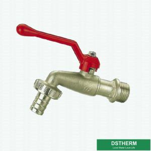 China For Washing Machines Aluminum Handle Brass Tap Customized Brand Middle Weight Brass Ball Bibcock Valve wholesale