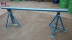 Mechanical Green Hydraulic Cable Drum Stand Reel Stand Galvanised 10KN - 50KN