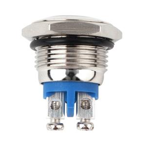China 12mm 2 Pin Momentary Tactile Push Button Switch Flat Round IP68 wholesale