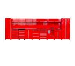 Garage Storage Cabinet with Stainless Steel Handles and Workshop Equipment