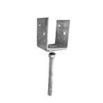 U Type Pergola Brackets Foot Shaped Galvanised 4mm Thick 4 Inch X 4 Inch X 2.3
