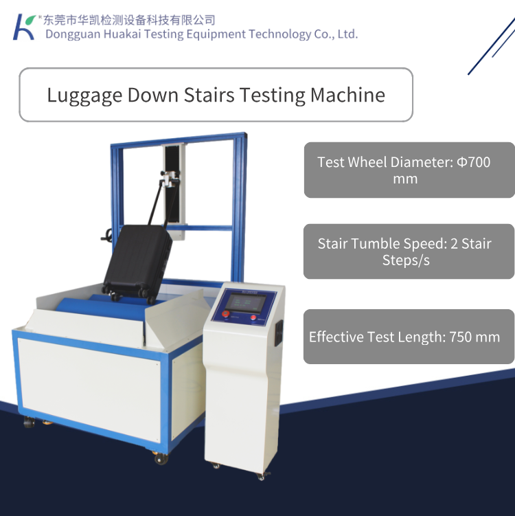 Luggage Down Stairs Testing Machine Luggage Caster Impact Testing Equipment for Step-Down Movement Simulation