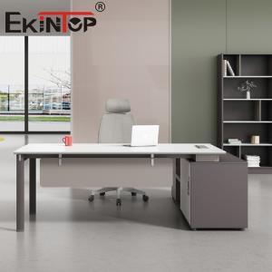 China Ergonomic Office Desk Wooden Computer Table For Home Furniture Iron wholesale