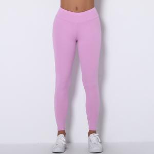 China Wrinkled yoga pants peach slim-fit hip-lifting yoga leggings nude running pants woman wholesale