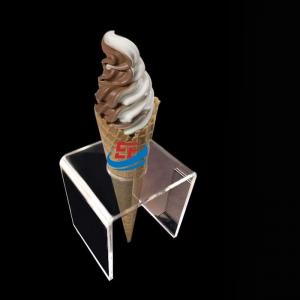 China Plexiglass holder transparent acrylic display rack for ice cream cone wholesale