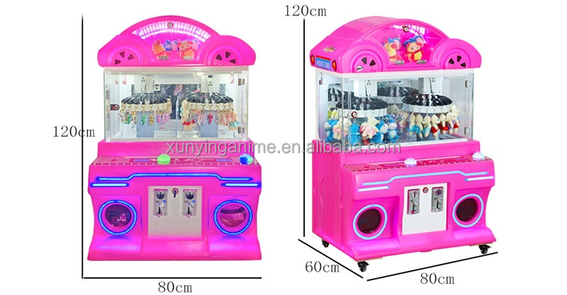 Mini Plush Toy Crane Machine Customized Double Players Vending Machine for Prize Gift