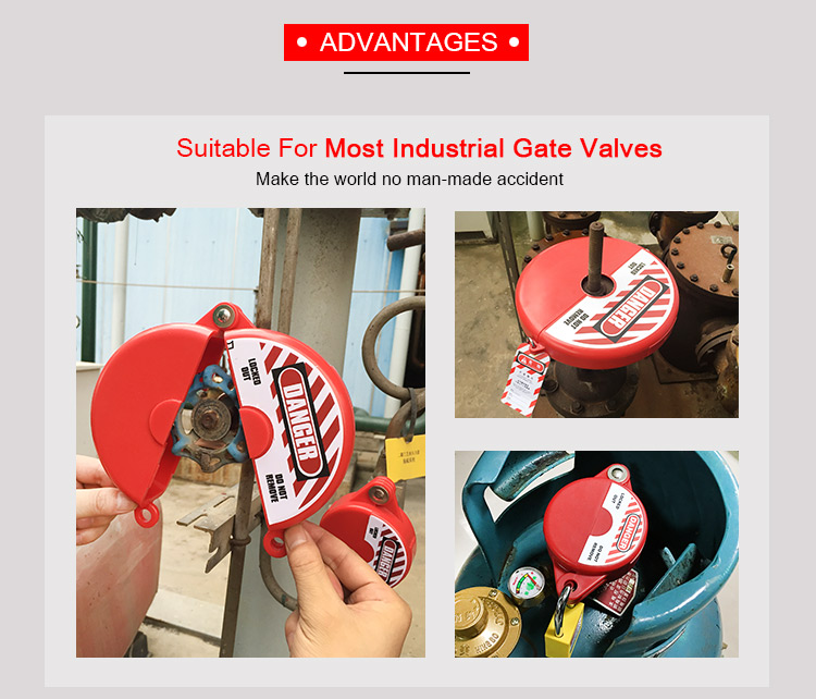 Wear Resistant Gate Valve Lockout With Engineering Plastic Nylon ABS Material