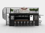 Modern Design Style Double-Storey Steel Sandwich Panel Outdoor Container Bar