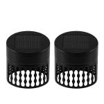 Luxury Cylinder Solar Fence Led Lights Powered Landscape For Outdoor