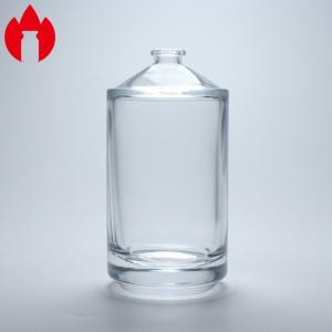 China Clear Rounded 100ml Perfume Glass Bottle Printing on sale