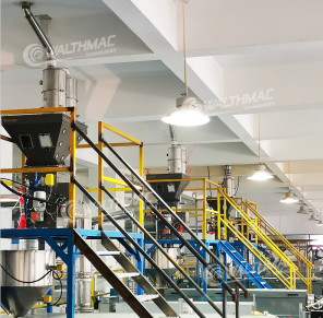 Stainless Steel Gravimetric Dosing Mixing System 0.6kw Plastic Raw Material Blender