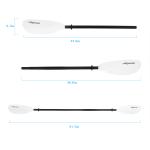Occasion Lakes Rivers Woowave Kayak Paddle Aluminum Alloy Shaft 2-piece