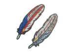 Heat Cut Border Sew On Embroidered Patches , Eco Friendly Embroidered Badge