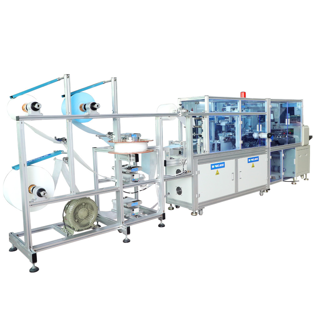 Full Servo Mask Packing Machine Three Layer Dustproof Non - Woven Mask Making Machinery