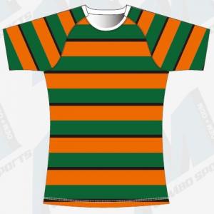 China Adult Striped Rugby Polo Shirts Short Sleeve , 300gsm 4xl Rugby Shirts on sale
