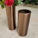 Luxury big round metal flower pot vertical garden flower planter