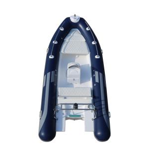China 2022 new design orca hypalon 17ft long fiberglass rib boat rib520D with fuel tank more colors wholesale