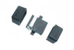 Black color Ceramic or Bronze Sleeve MPO Fiber Optic Adapter for CATV Networks
