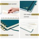 4.33'' x 6.69'' Hardcover Weekly Planner 2023 2023 Paficic Green